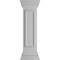 Ekena Millwork 10"W x 40"H Straight Newel Post with Panel, Flat Capital & Base Trim (Installation kit included) NWL10X40SPF0B0 - alternate 8
